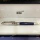 2021! AAA Copy Mont Blanc Meisterstuck Around the World in 80 Days Doue Fountain Pen Blue&Silver Gift (5)_th.jpg